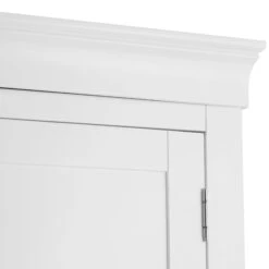 Swindon White 2 Door Full Hanging Wardrobe -Cheap Bed Store swindon white 2 door full hanging wardrobe p56894 80364 zoom