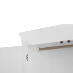 Swindon White 2 Door Full Hanging Wardrobe -Cheap Bed Store swindon white 2 door full hanging wardrobe p56894 80366 zoom