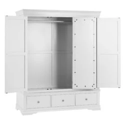 Swindon White 3 Door 3 Drawer Wardrobe -Cheap Bed Store swindon white 3 door 3 drawer wardrobe p56898 80380 zoom