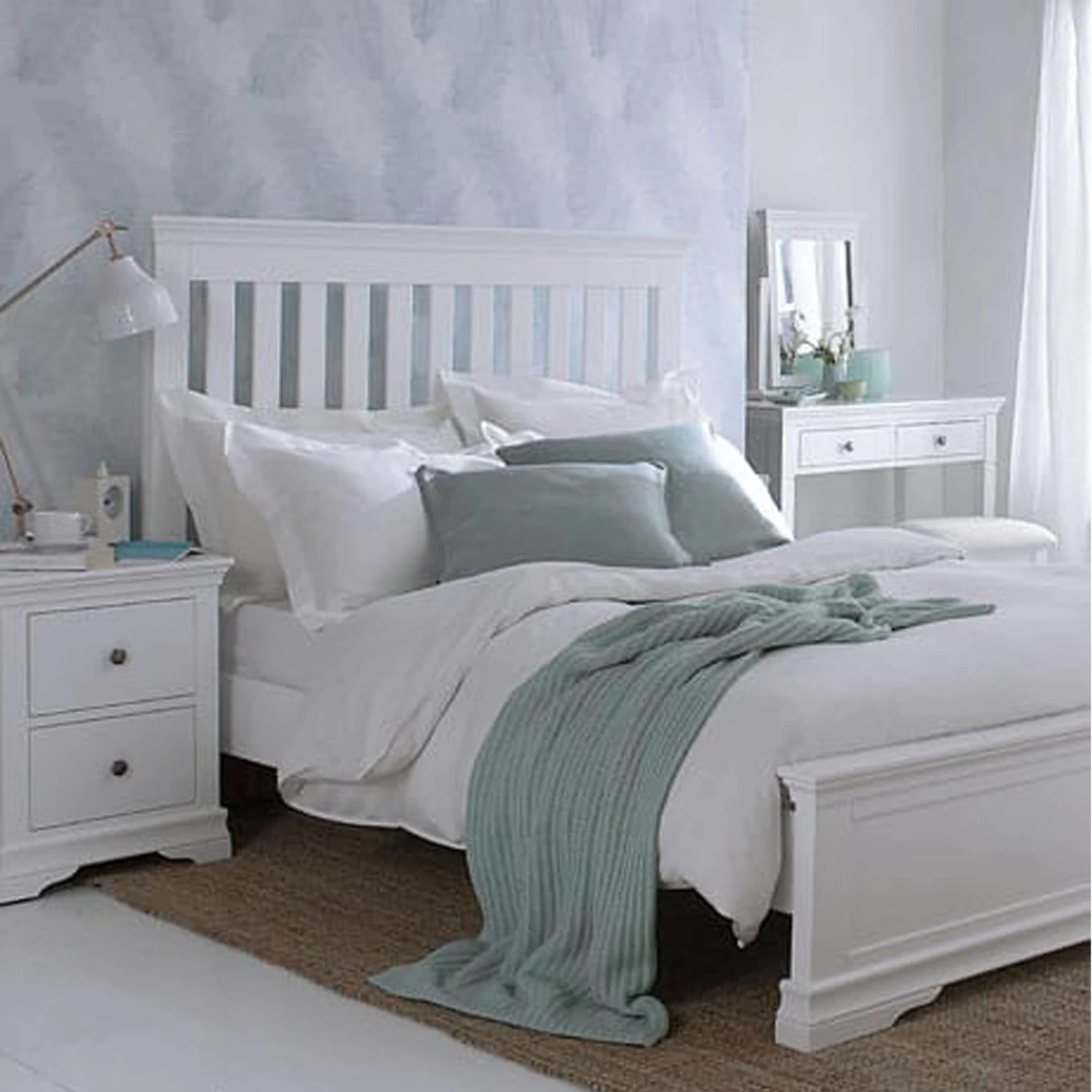 Swindon White 5 Drawer Tallboy Chest 6 Swindon White 5 Drawer Tallboy Chest - Image 4