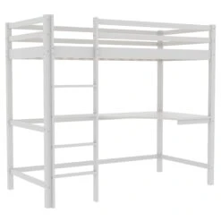 Sydney White Bunk Bed With Desk