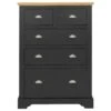 Toledo Grey 3 And 2 Drawer Chest -Cheap Bed Store toledo grey 3 and 2 drawer chest p76360 122397 zoom