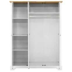Toledo White 3 Door Wardrobe -Cheap Bed Store toledo white 3 door wardrobe p76407 122633 zoom