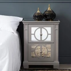 Torino 2 Drawer Bedside Cabinet Grey -Cheap Bed Store torino 2 drawer bedside cabinet grey p80678 158967 zoom