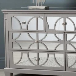 Torino 7 Drawer Chest Grey Mirror Top -Cheap Bed Store torino 7 drawer chest grey mirror top p80797 159658 zoom