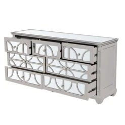 Torino 7 Drawer Chest Grey Mirror Top -Cheap Bed Store torino 7 drawer chest grey mirror top p80797 159663 zoom