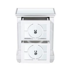 Torino White Wood 2 Drawer Bedside Cabinet -Cheap Bed Store torino white wood 2 drawer bedside cabinet p77334 127973 zoom