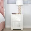 Torino White Wood 2 Drawer Bedside Cabinet -Cheap Bed Store torino white wood 2 drawer bedside cabinet p77334 127977 zoom