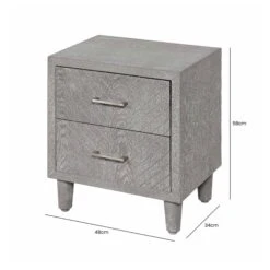 Venus 2 Drawer Grey Bedside Cabinet -Cheap Bed Store venus 2 drawer grey bedside cabinet p81377 163914 zoom