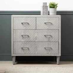 Venus 4 Drawer Grey Chest