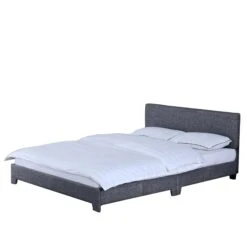 Victoria Dark Grey Linen Bed