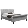 Violetta Light Grey Velvet Bed -Cheap Bed Store violetta light grey velvet bed p70956 135849 zoom