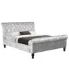 Violetta Silver Crushed Velvet Bed -Cheap Bed Store violetta silver crushed velvet bed p70957 135840 zoom
