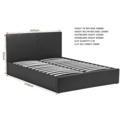 Waverley Black Ottoman Storage Bed -Cheap Bed Store waverley black ottoman storage bed p69469 107777 zoom