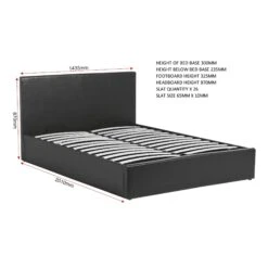 Waverley Black Ottoman Storage Bed -Cheap Bed Store waverley black ottoman storage bed p69469 107787 zoom