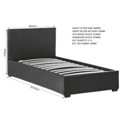 Waverley Black Ottoman Storage Bed -Cheap Bed Store waverley black ottoman storage bed p69469 107807 zoom