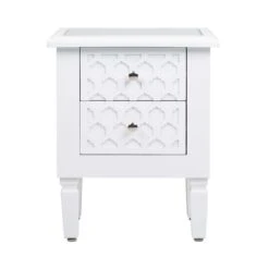 White Benton Wooden Bedside -Cheap Bed Store white benton wooden bedside p49320 178629 zoom