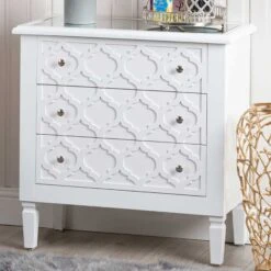 White Benton Wooden Chest Of Drawers -Cheap Bed Store white benton wooden chest of drawers p49322 178604 zoom