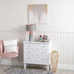 White Benton Wooden Chest Of Drawers -Cheap Bed Store white benton wooden chest of drawers p49322 178606 zoom