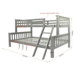 White Neptune Triple Sleeper Bunk Bed -Cheap Bed Store white neptune triple sleeper bunk bed p69274 119417 zoom