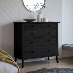 Wycombe 5 Drawer Chest Black